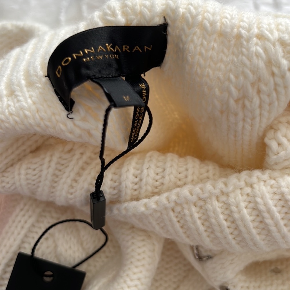 Donna Karan Faux Pearl Embellished Sweater - Picture 8 of 8